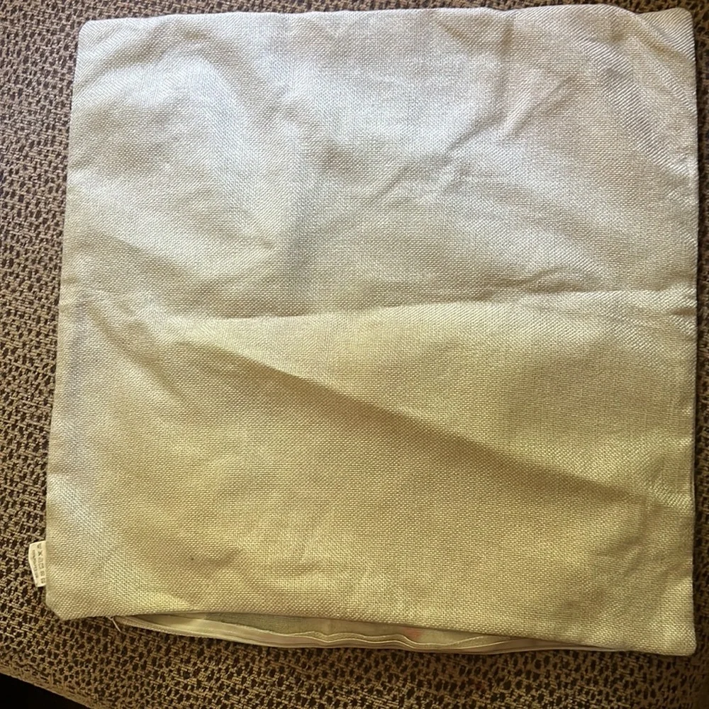 Burlap Look Holiday Pillowcase
